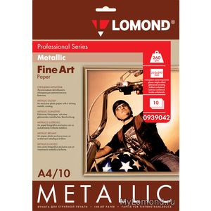 арт. 0939042 Бумага Lomond Metallic (Металлик), 260 г/м2, Glossy (глянцевая), А4, 10 листов