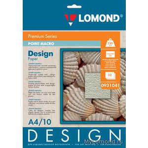 арт. 0931041 Бумага Lomond Design Premium Point Macro (Поинт Макро), А4, матовая, 230г/м2, односторонняя, ярко-белая