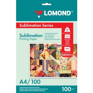 арт. 0809413 Сублимационная бумага Lomond 100 г/м2 формата А4
