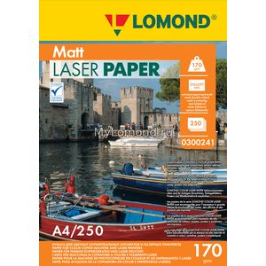 арт. 0300241 Бумага матовая двухсторонняя Lomond Ultra DS Matt 170 г/м2 формата А4, 250 листов для цветных лазерных принтеров