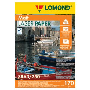 арт. 0300211 Бумага матовая двухсторонняя Lomond Ultra DS Matt 170 г/м2 формата SRА3, 250 листов для цветных лазерных принтеров