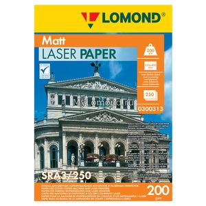 арт. 0300313 Бумага матовая двухсторонняя Lomond Ultra DS Matt 200 г/м2 формата SRА3, 250 листов для цветных лазерных принтеров