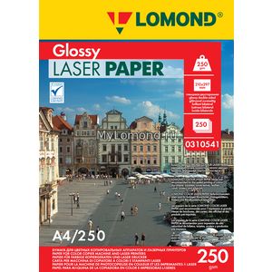 арт. 0310541 Бумага глянцевая двухсторонняя Lomond Ultra DS Glossy 250 г/м2 формата А4, 250 листов для цветных лазерных принтеров