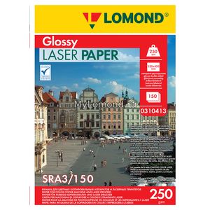 арт. 0310413 Бумага глянцевая двухсторонняя Lomond Ultra DS Glossy 250 г/м2 формата SRА3, 150 листов для цветных лазерных принтеров