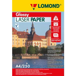 арт. 0310741 Бумага глянцевая двухсторонняя Lomond Ultra DS Glossy 150 г/м2 формата А4, 250 листов для цветных лазерных принтеров