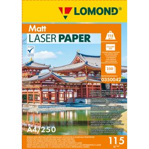 арт. 0350042 Бумага матовая двухсторонняя Lomond Ultra DS Matt 115 г/м2 формата А4, 250 листов для цветных лазерных принтеров