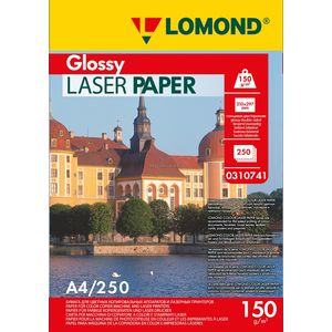 арт. 0310741 Бумага глянцевая двухсторонняя Lomond Ultra DS Glossy 150 г/м2 формата А4, 250 листов для цветных лазерных принтеров
