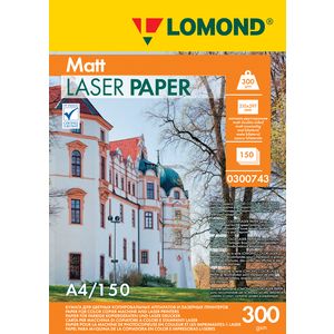 арт. 0300743 Бумага матовая двухсторонняя Lomond Ultra DS Matt 300 г/м2 формата А4, 150 листов для цветных лазерных принтеров