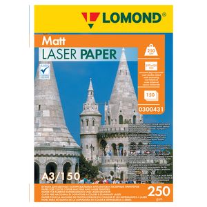 арт. 0300431 Бумага матовая двухсторонняя Lomond Ultra DS Matt 250 г/м2 формата А3, 150 листов для цветных лазерных принтеров